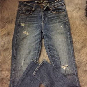 Slightly distressed American Eagle jeans