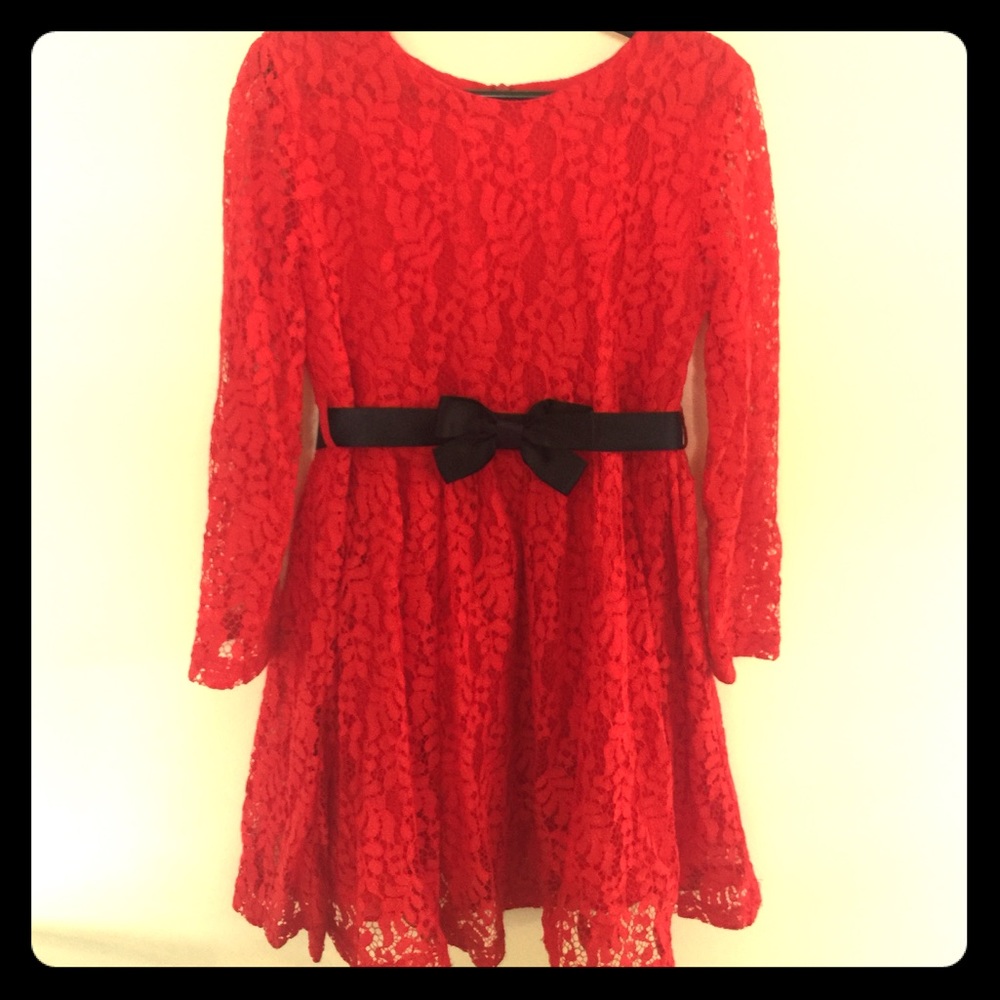 Girls Bonny Billie long sleeve lace dress