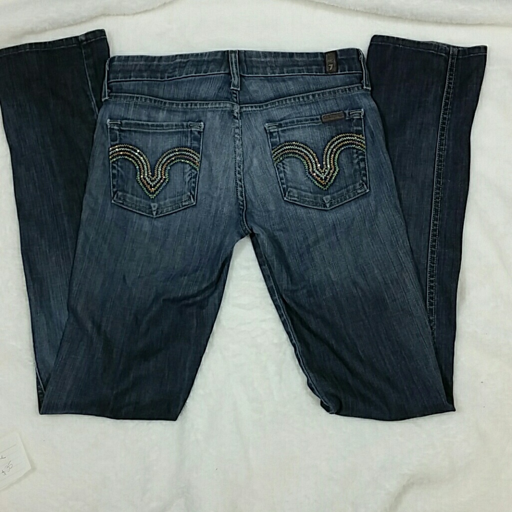 7 for all mankind.  Kate jeans