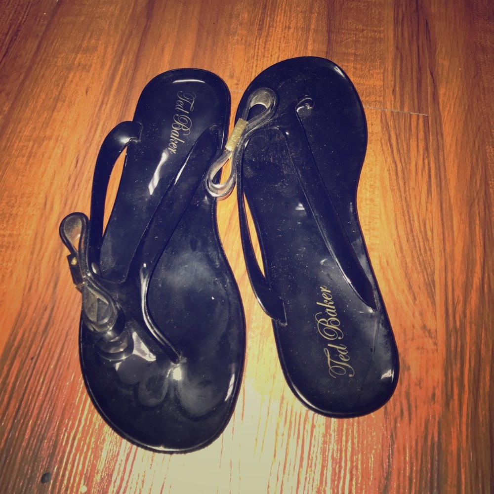 Jelly Bow Flip Flops