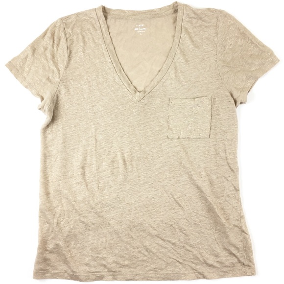 J. Crew • Linen V-Neck Top - Picture 2 of 4