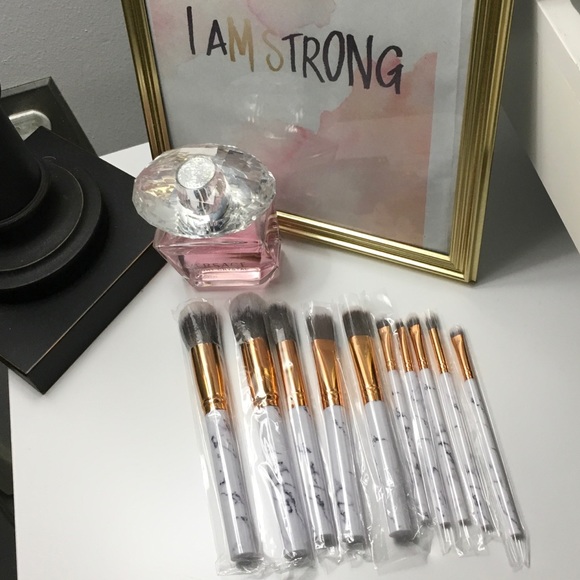 Marble Design Plated Makeup Brushes🎀 - Picture 3 of 7