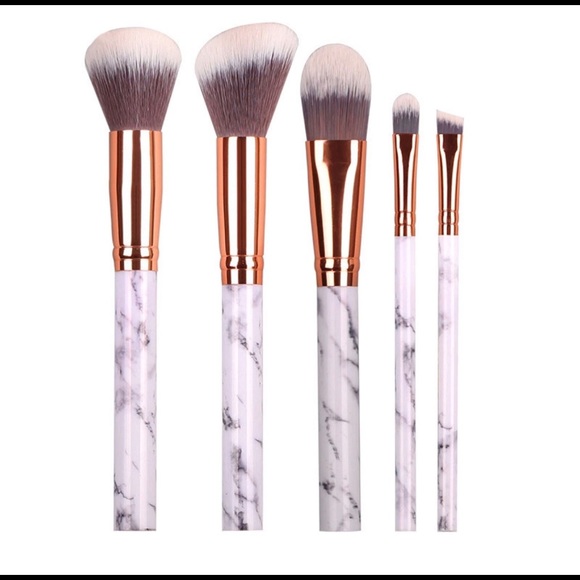 Marble Design Plated Makeup Brushes🎀 - Picture 4 of 7