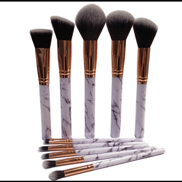 Marble Design Plated Makeup Brushes🎀 - Picture 5 of 7