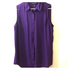 Sheer sleeveless shirt