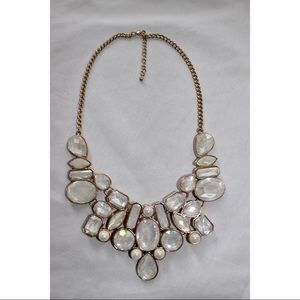 🆕 Lace and Rhinestone Statement Necklace