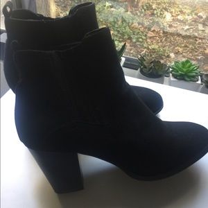 Black ankle booties