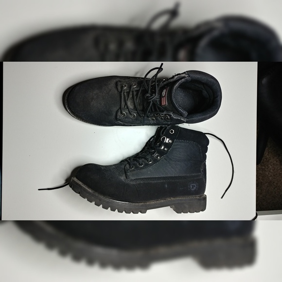 Black Combat Boots - Picture 1 of 2
