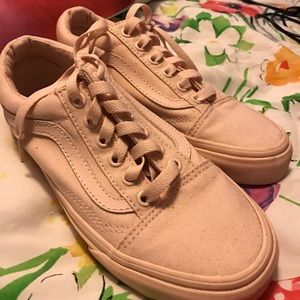 Baby pink old skool vans
