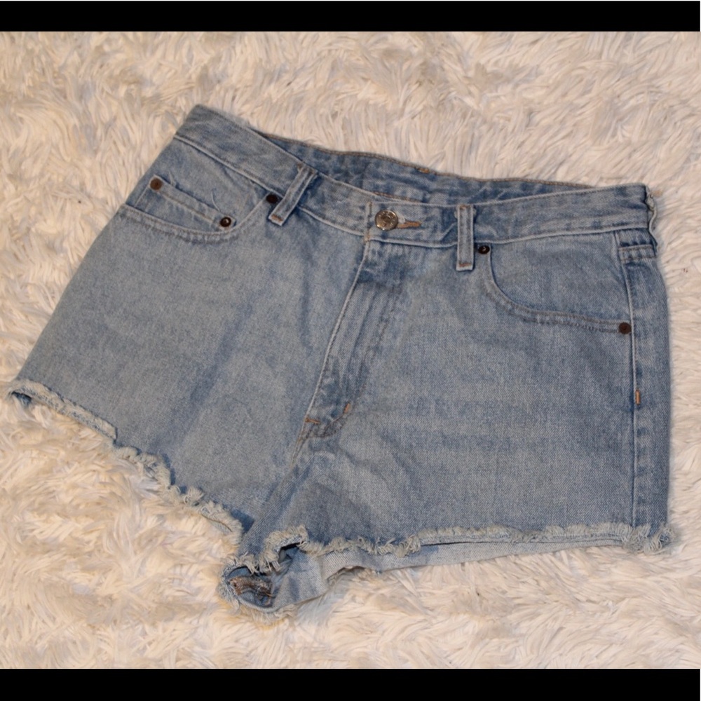 High-Rise Denim Short