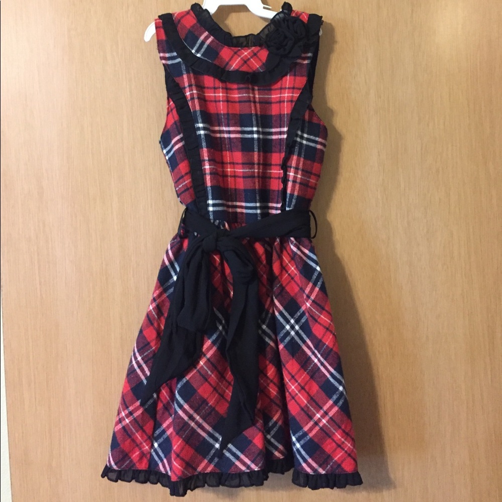 SOLD!!Trish Scully holiday dress Tartan - size 10