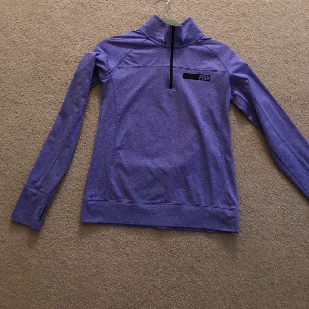 Pink quarter zip up