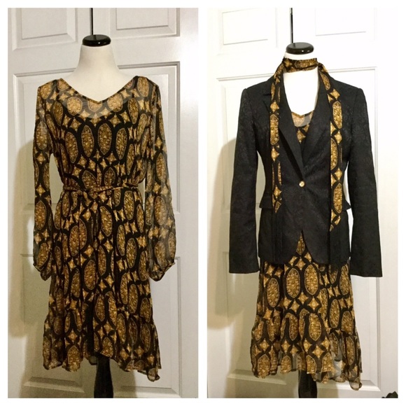 Ella Moss Dresses & Skirts - Ella Moss Silk Boho Dress with Slip
