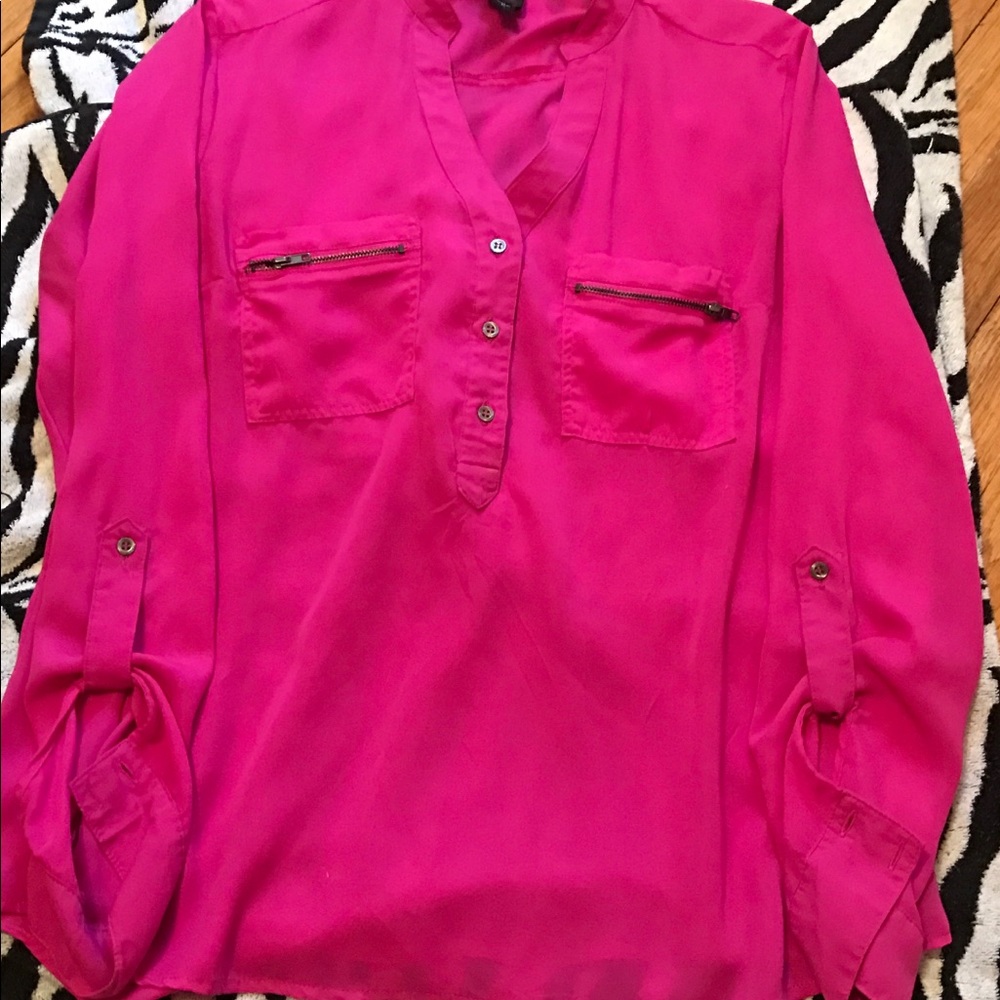 Bright Pink Blouse