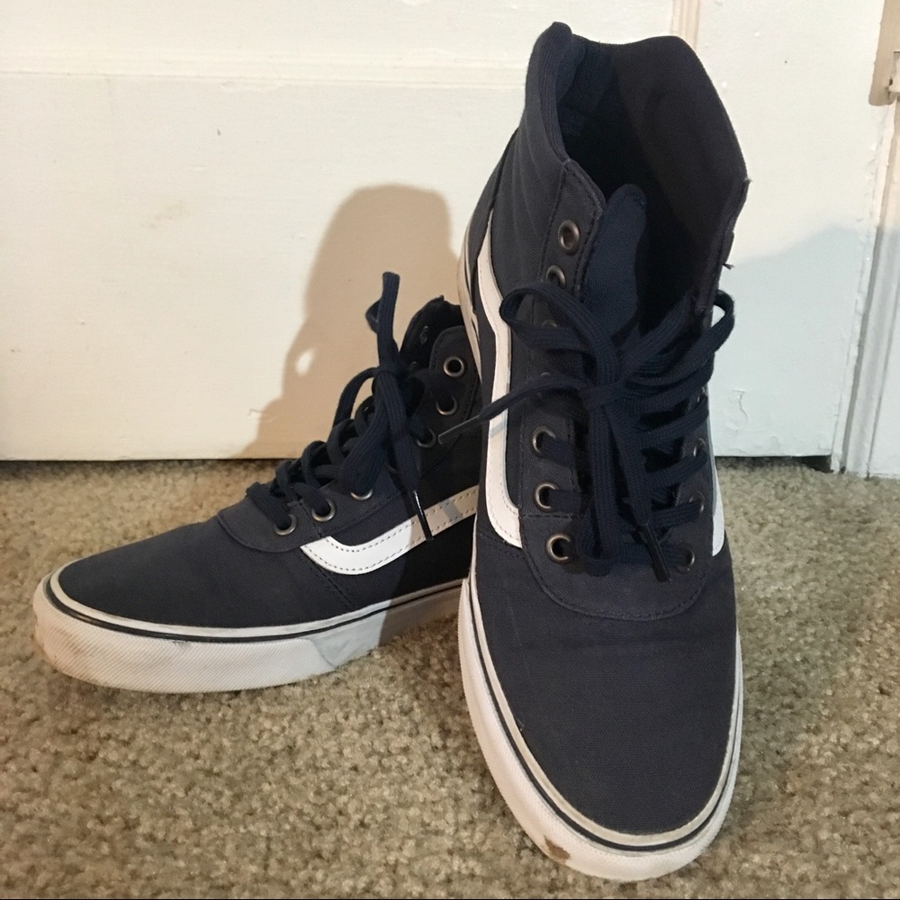 Navy Hi Top Vans