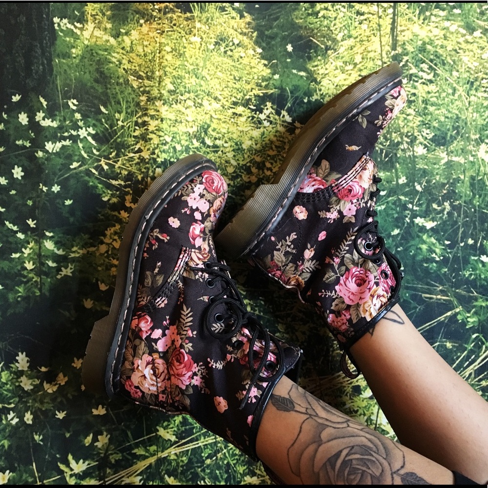 Floral Doc Martens