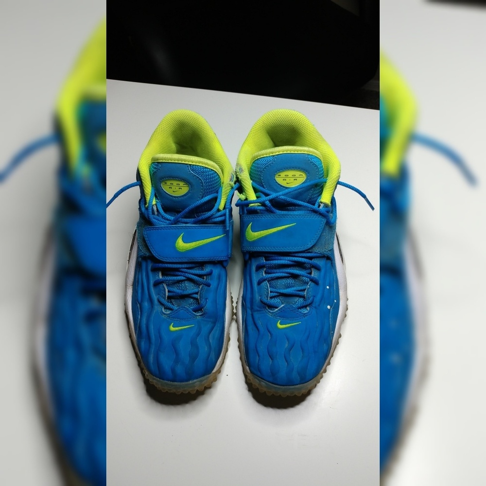 Blue and Green Nike's