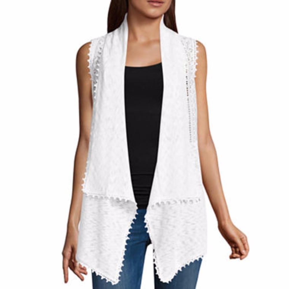 ✨White Sleeveless Cardigan