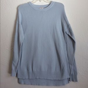J.crew tunic length textured drop shoulder