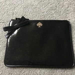 Kate Spade black clutch with bow