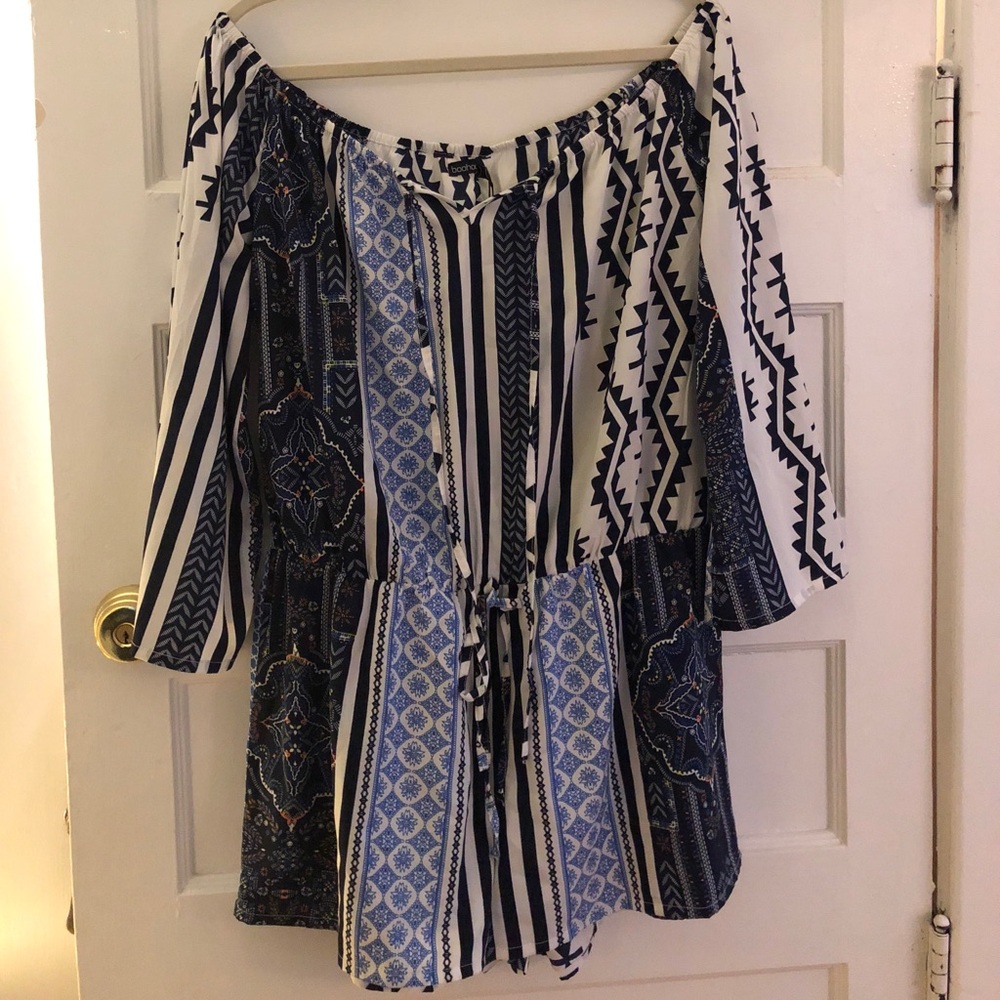 Off the shoulder romper, never worn