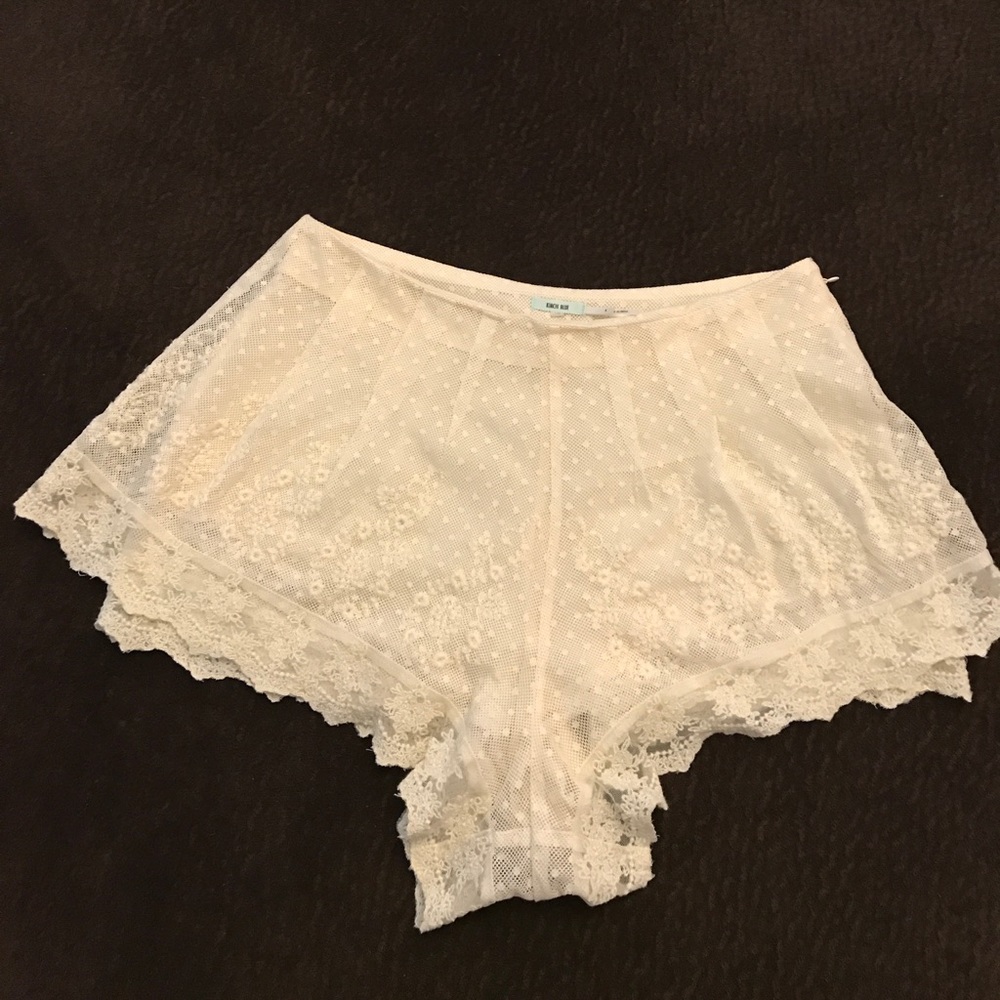 UO Kimchi Blue lace shorts