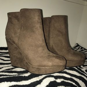 Taupe booties