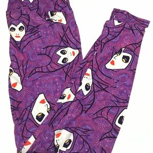 Lularoe Maleficent Paisley TC leggings