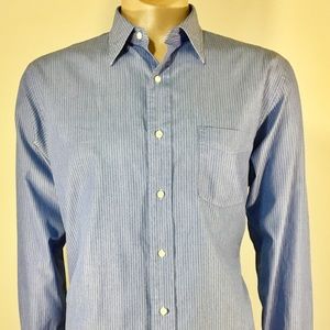 J. CREW Men's Shirt 100's 2 Play  L 16 161/2