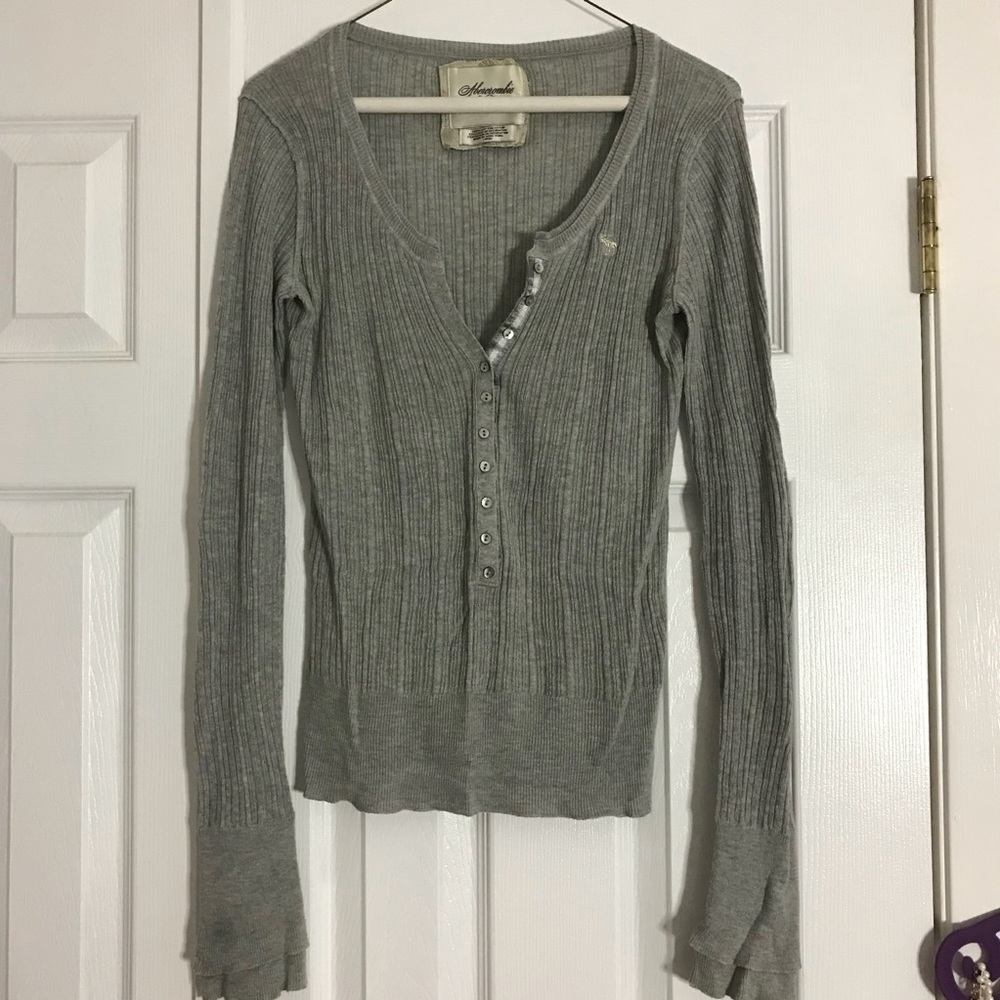 Vintage Grey Abercrombie and Fitch Sweater