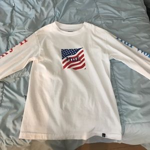 Huf American box logo long sleeve shirt