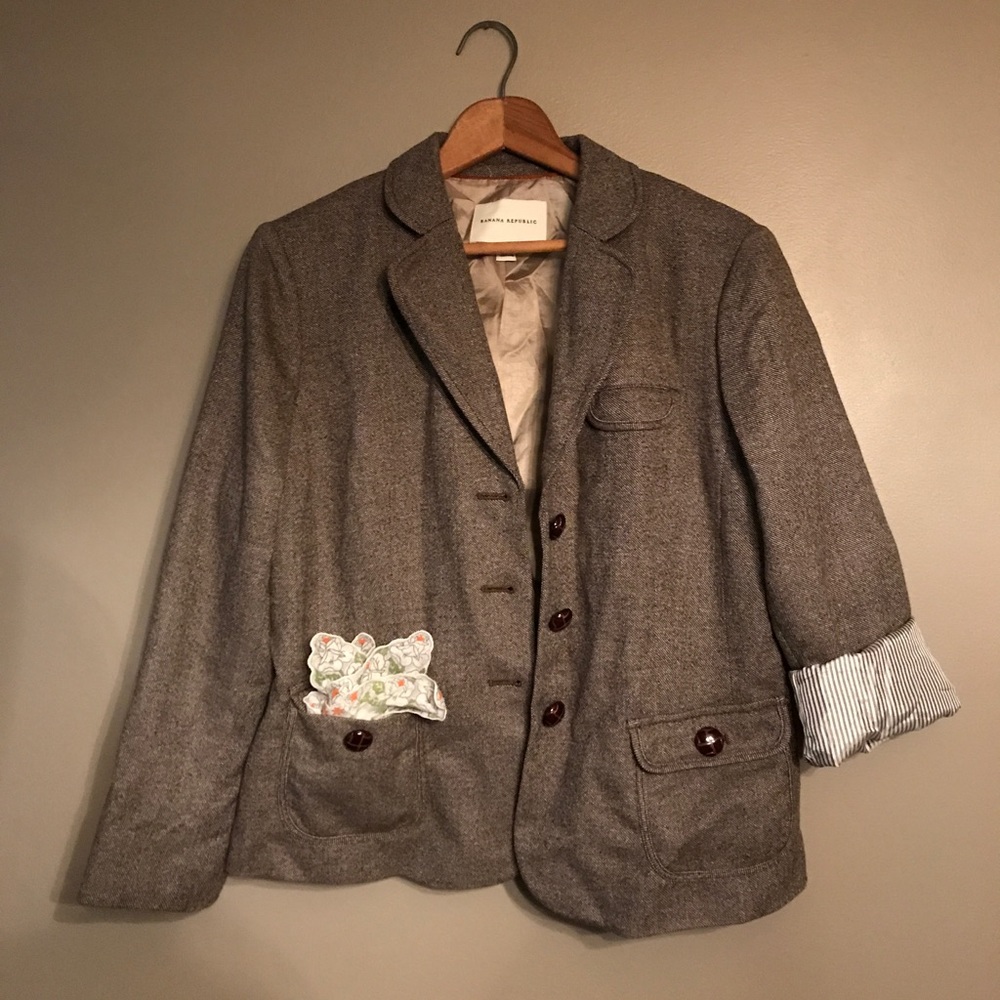 Banana Republic tweed blazer- worn once