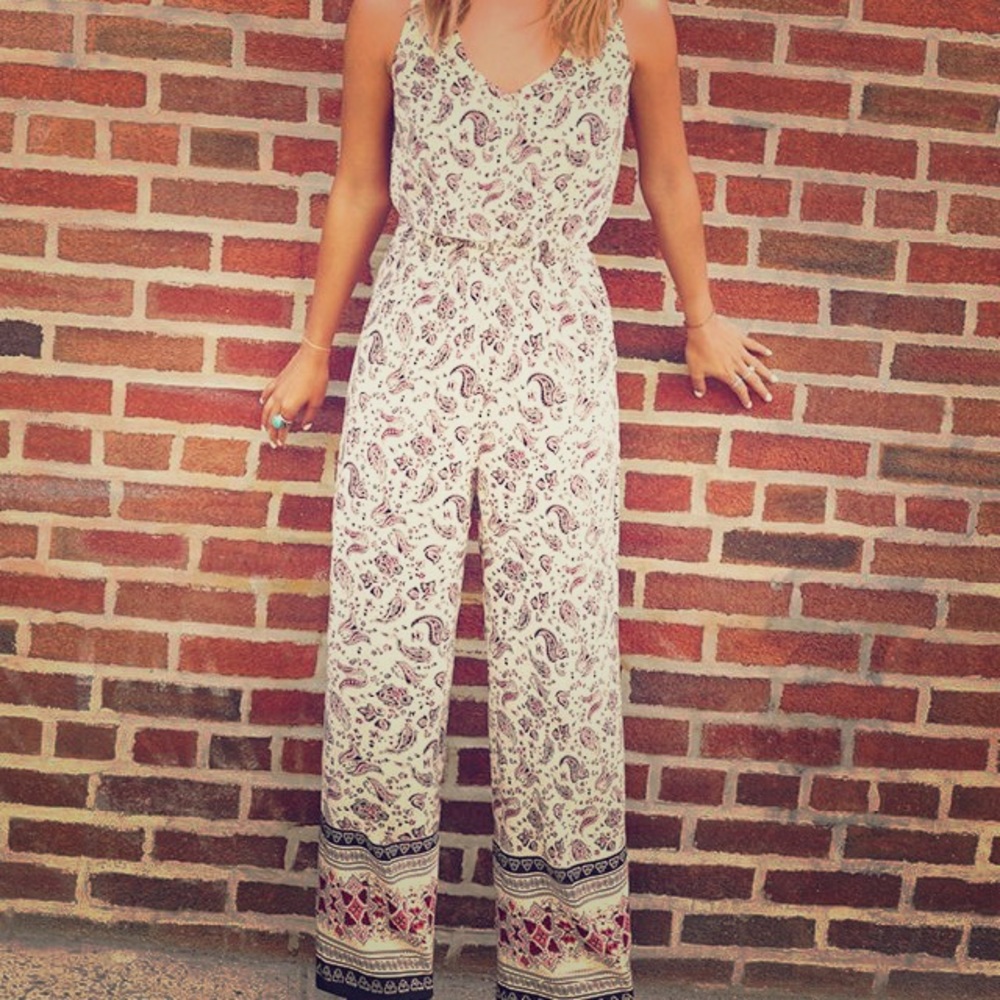H&M paisley jumpsuit