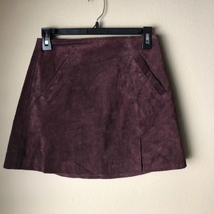 Suede Skirt