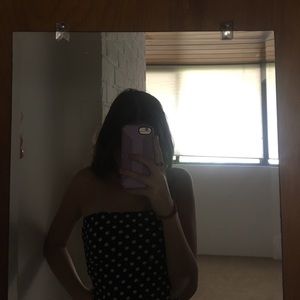 polka dot tube top