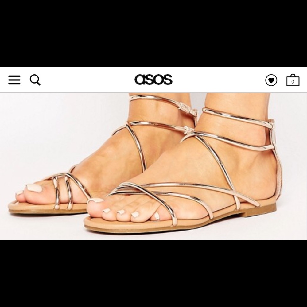 Steve Madden rose gold sandals