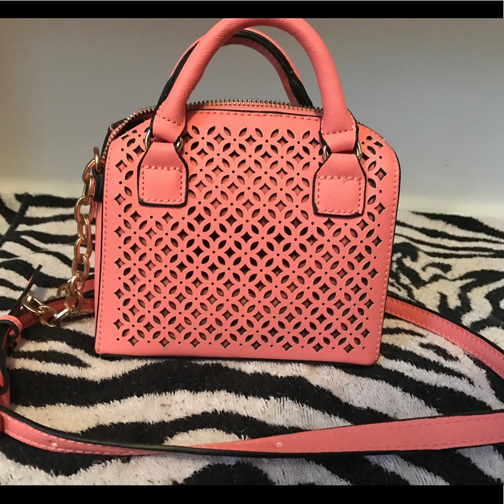 Cross body mini pink purse