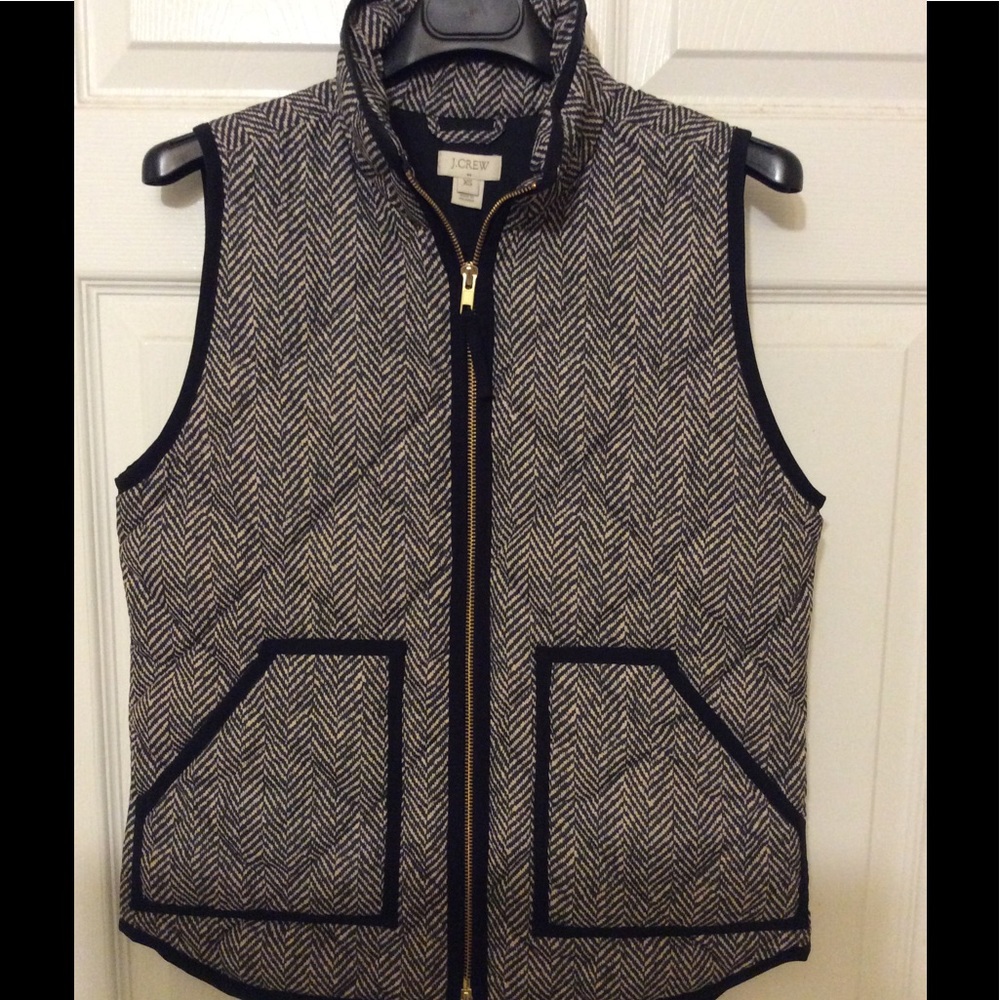 NWOT JCrew herringbone vest