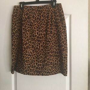 Animal Print Pencil Skirt