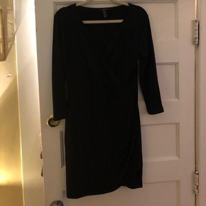 Black quarter sleeve dress, never worn