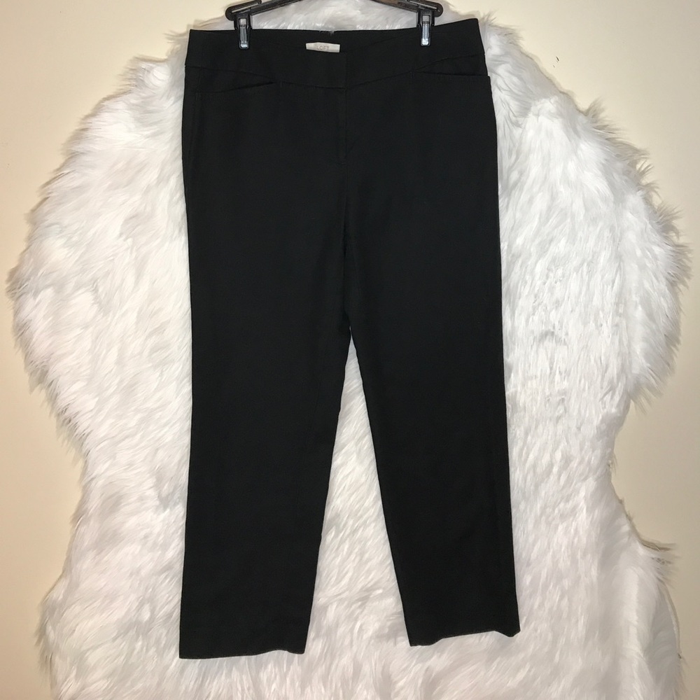 Loft Black Marisa Skinny Ankle Pants - Picture 3 of 8