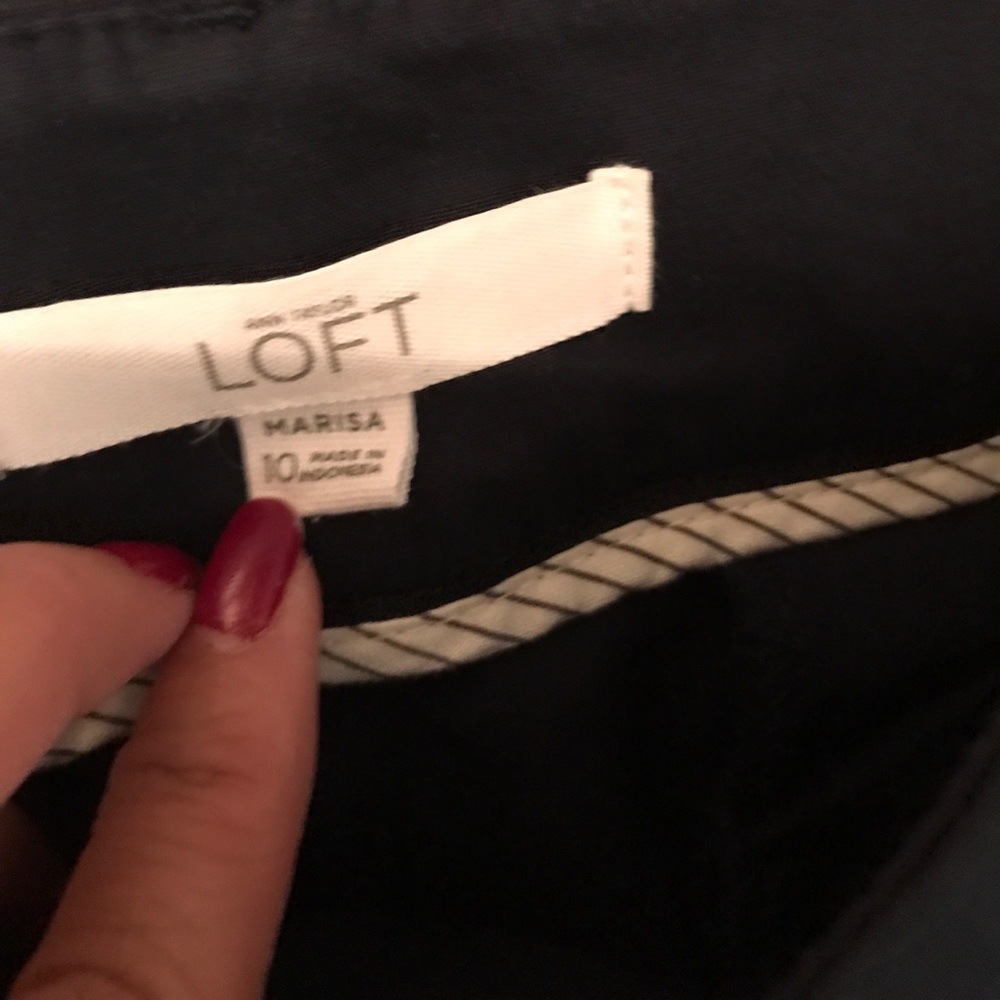 Loft Black Marisa Skinny Ankle Pants - Picture 8 of 8