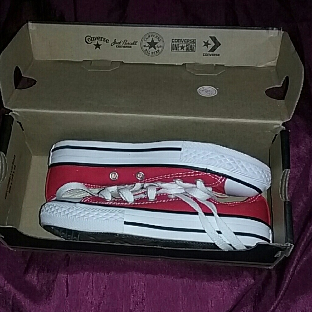 Boys Red Converse All Star