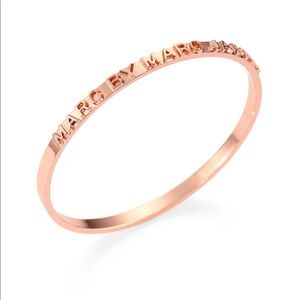 MARC By Marc Jacobs Rose Gold Logo Bangle Bracelet