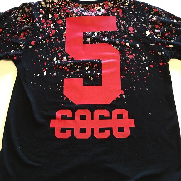 Men’s Short Sleeve Speckled Print 5 COCO Tee - Picture 2 of 4