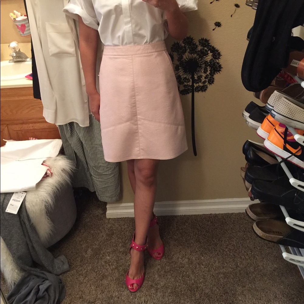 Zara leather skirt