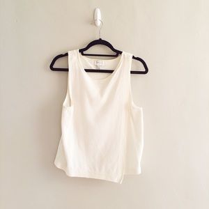 ANTHROPOLOGIE: waffle knit wrap tank