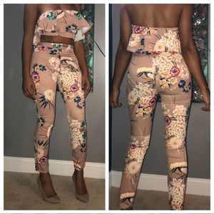 Two piece floral set. Never worn!