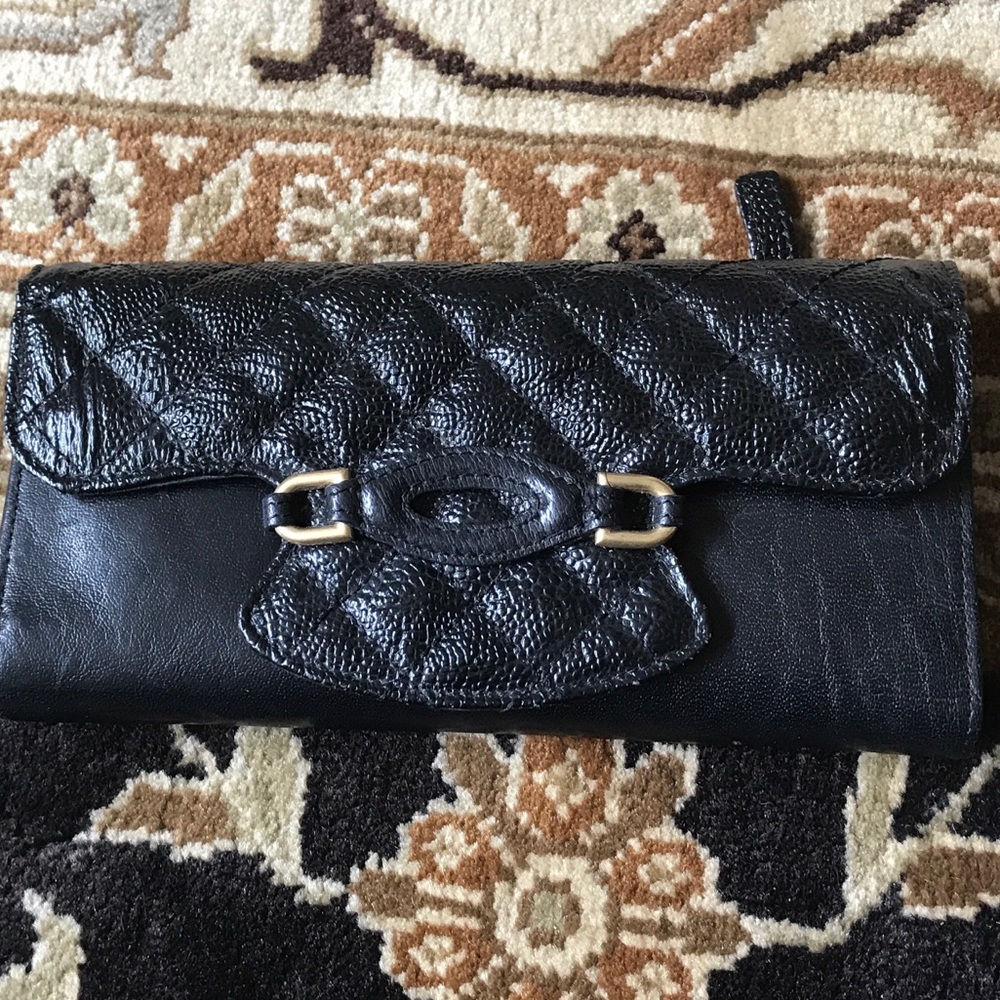 Brahmin Black leather wallet