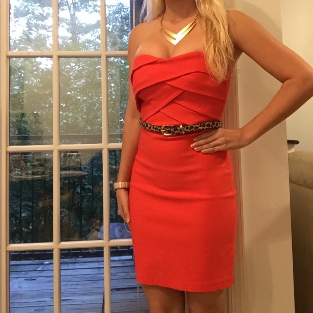 Orange Cocktail Dress